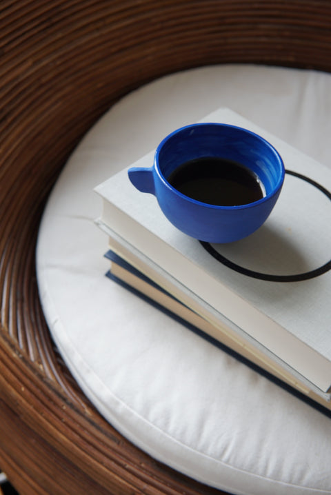 Blue Coffee Mug with handle (2 pieces)