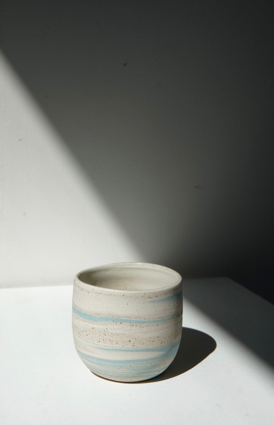 Swirl light blue coffee cups (2 pieces)