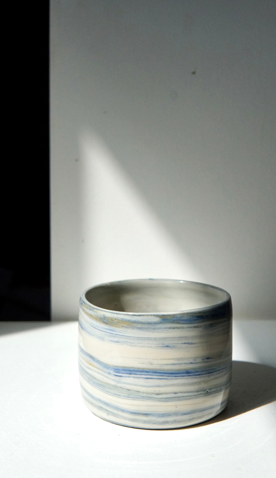 Blue Yellow Swirl Coffee Mugs (2 pieces)