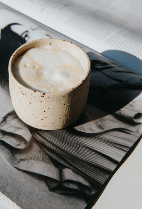 Speckled Stoneware Beige Mugs (2 pieces)