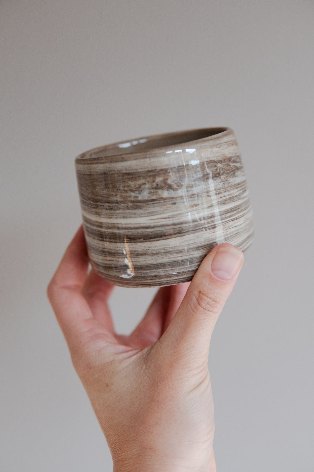 Choco Brown Swirl Coffee Mugs (2 pieces)