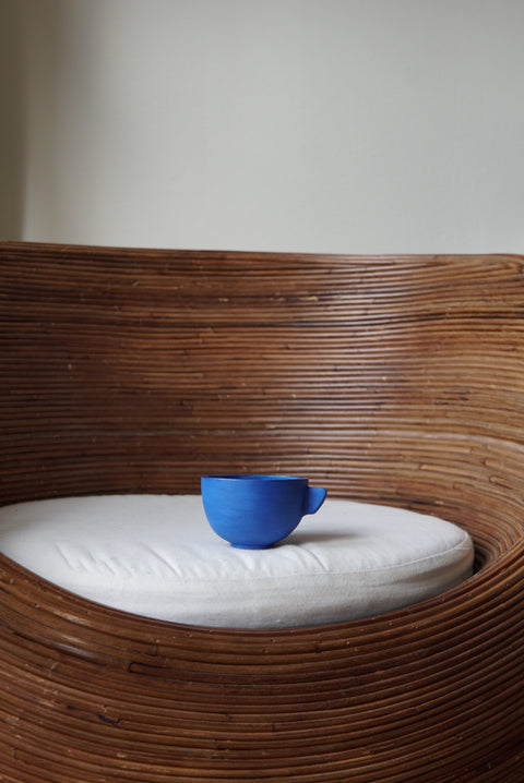 Blue Coffee Mug with handle (2 pieces)