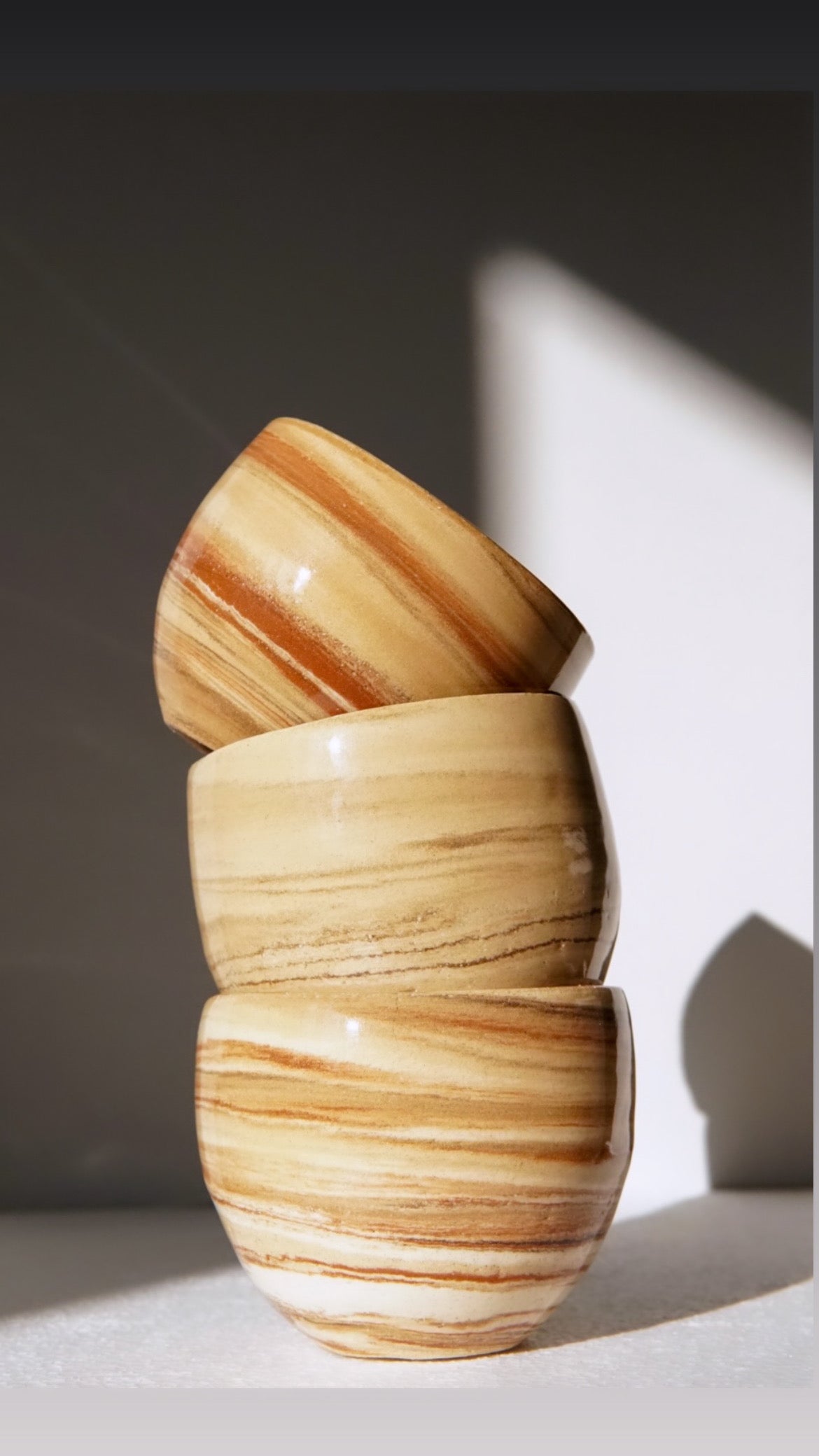 Jupiter swirl coffee cups (2 pieces)