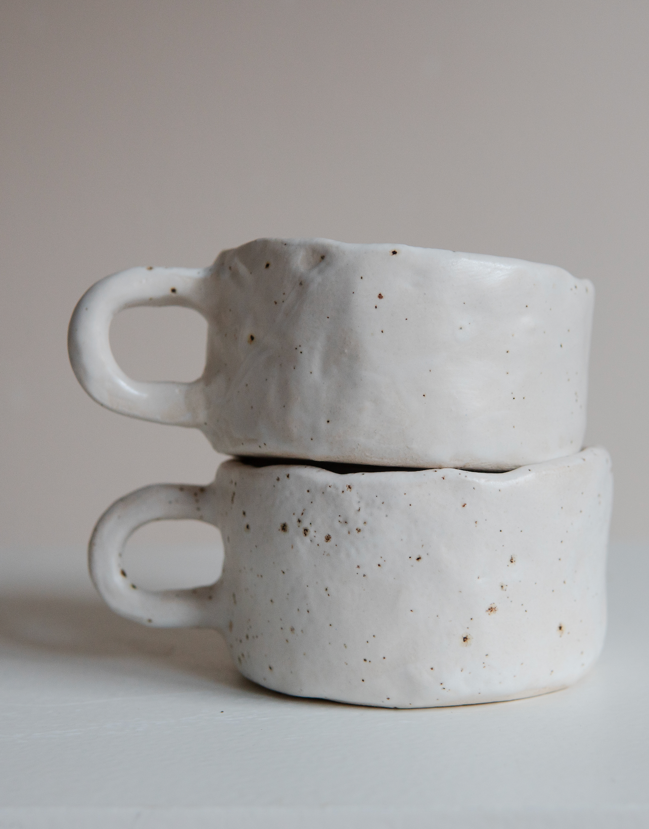 Perfectly imperfect speckled mugs (2 pieces)