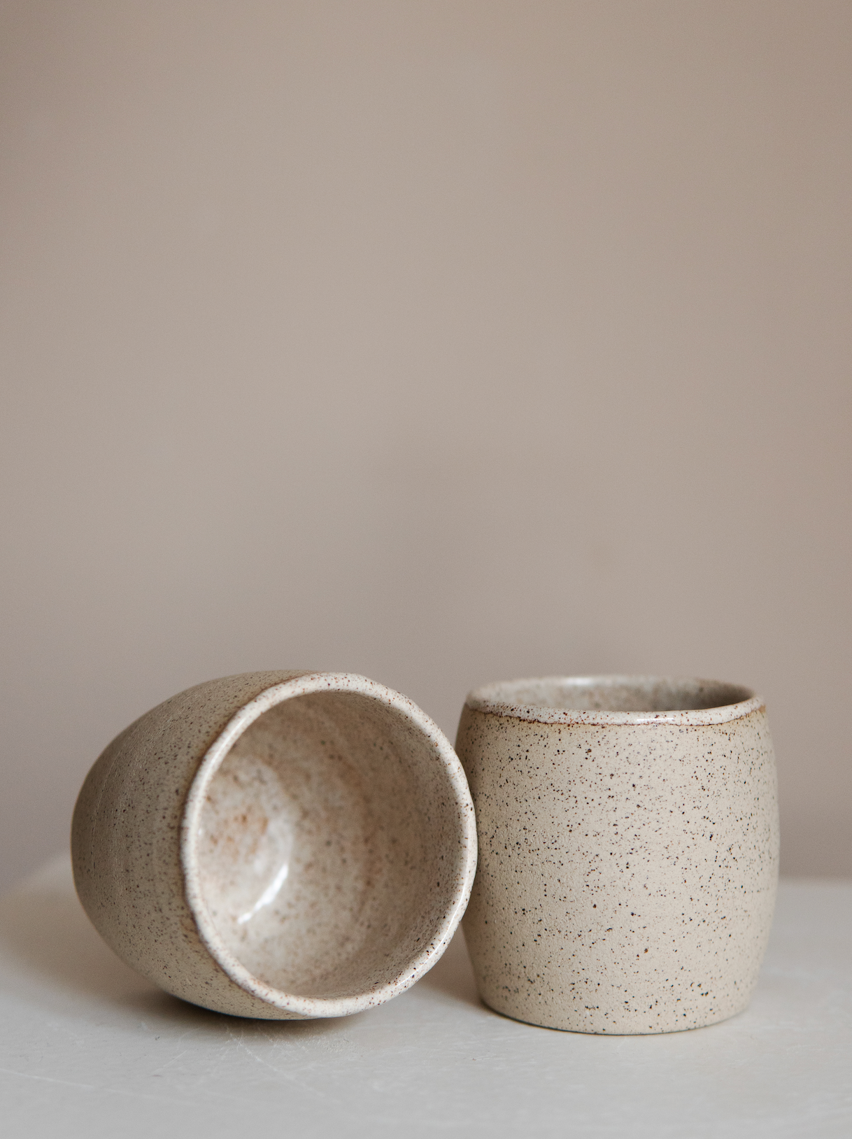 Speckled Espresso Cups Stoneware (2 pieces)
