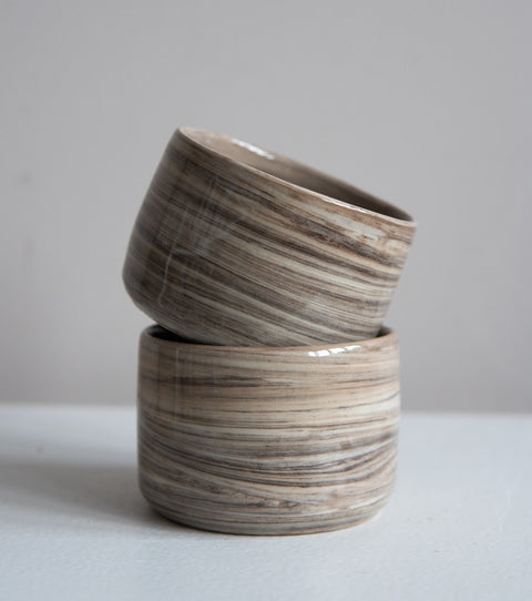 Choco Brown Swirl Coffee Mugs (2 pieces)