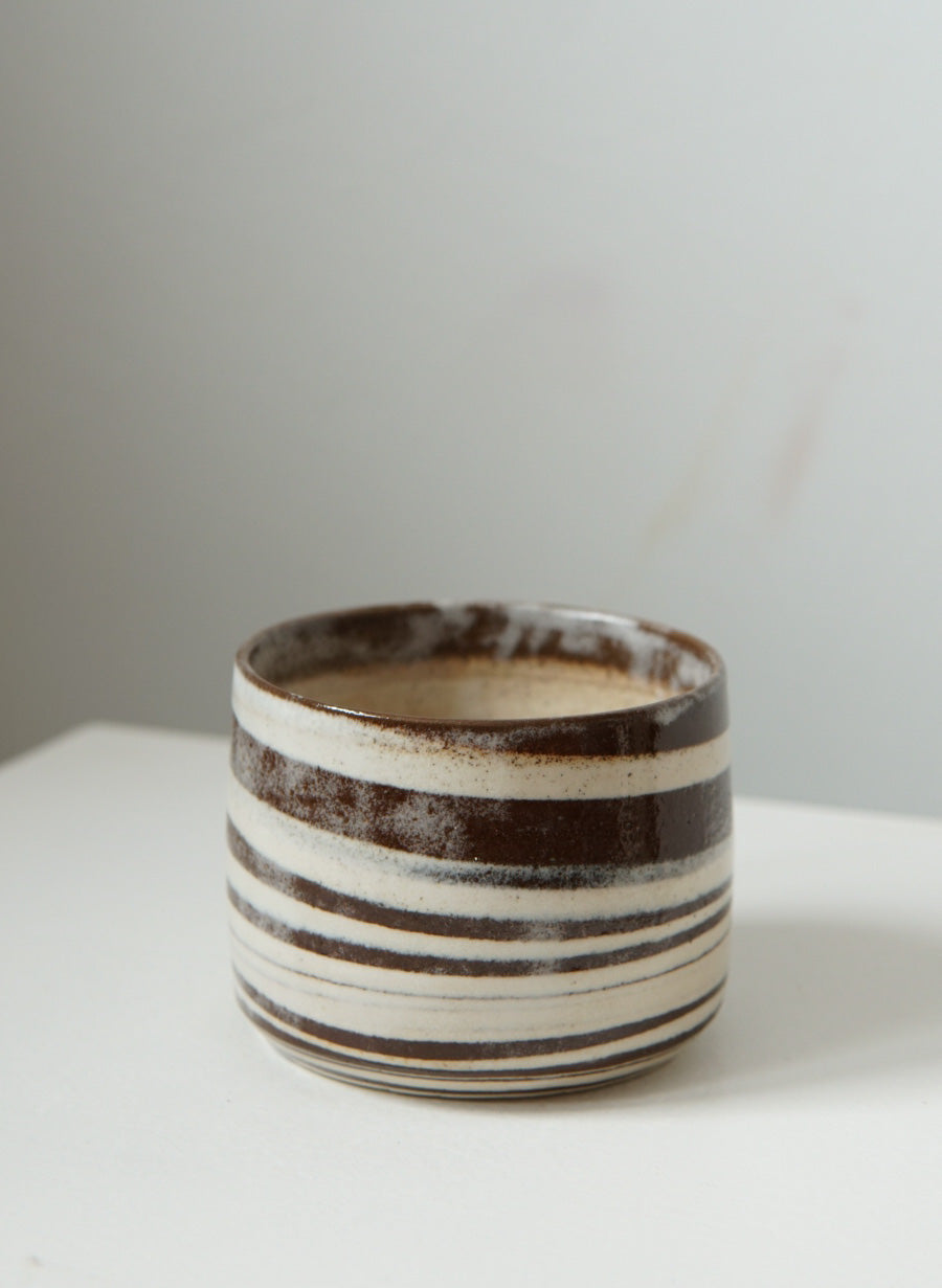 Swirl Coffee Mugs Dark Brown (2 pieces)