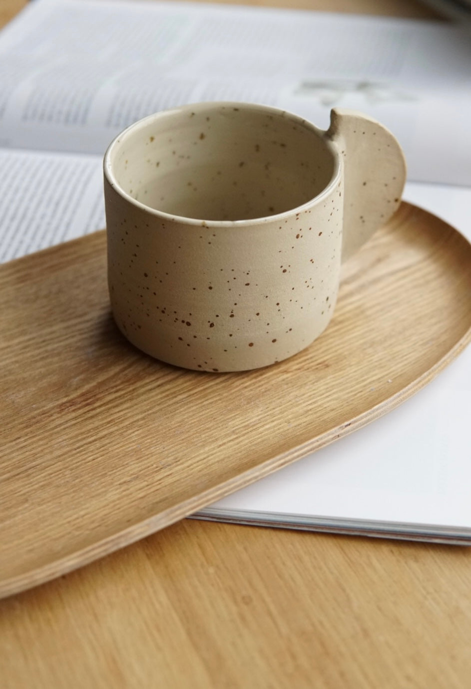 Speckled Stoneware Beige Mug
