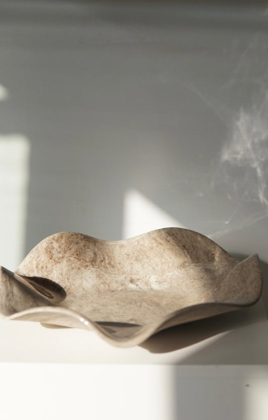 Beige Stoneware Bowl